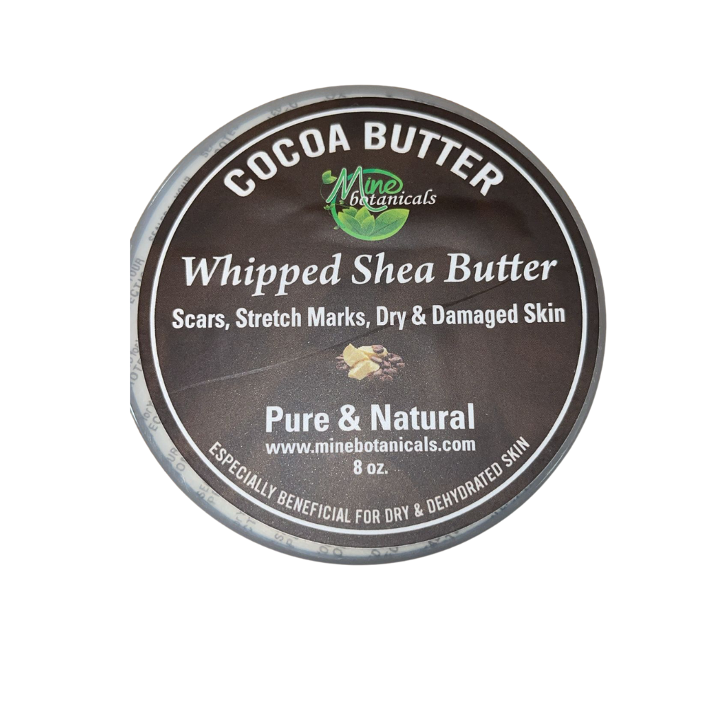 Cocoa Butter Whipped Shea Butter (Pure & Natural) 8 oz
