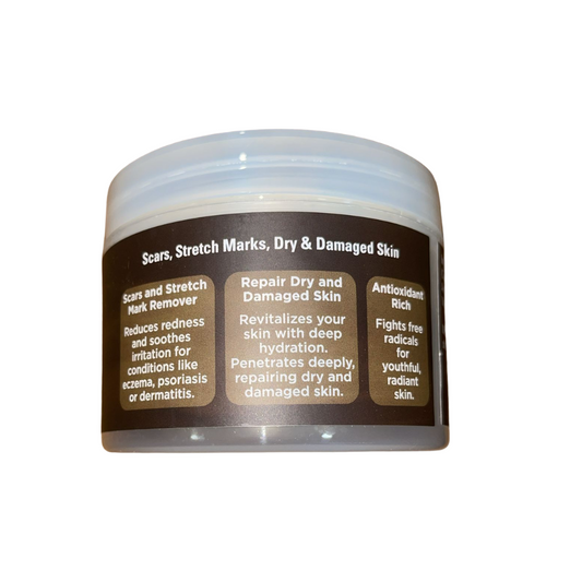 Cocoa Butter Whipped Shea Butter (Pure & Natural) 8 oz