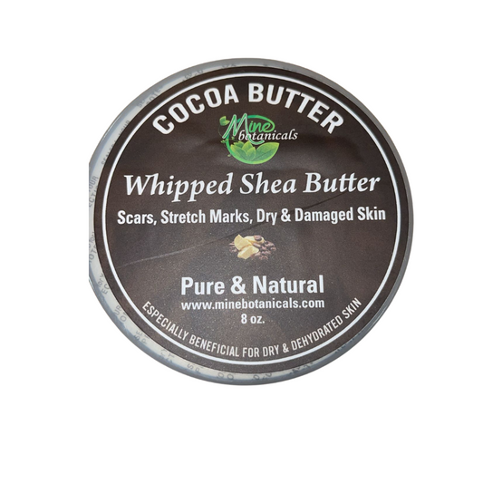 Cocoa Butter Whipped Shea Butter (Pure & Natural) 8 oz