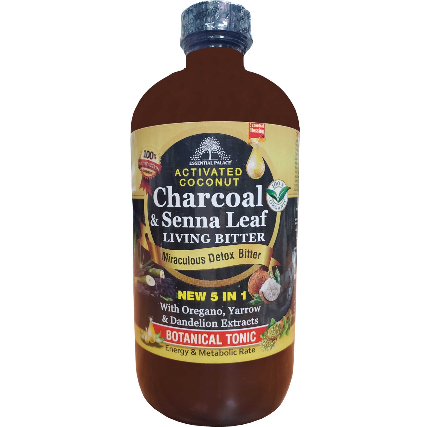 Charcoal & Senna Leaf Living Bitters 16 oz