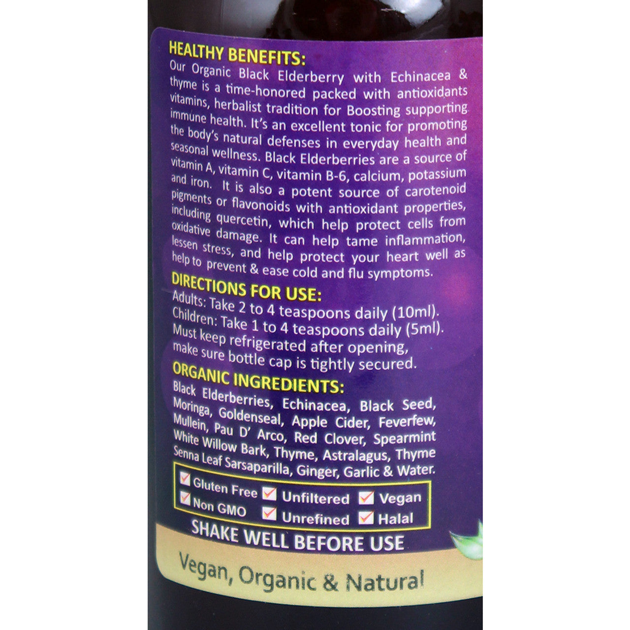 Organic Immunity Booster  16 oz